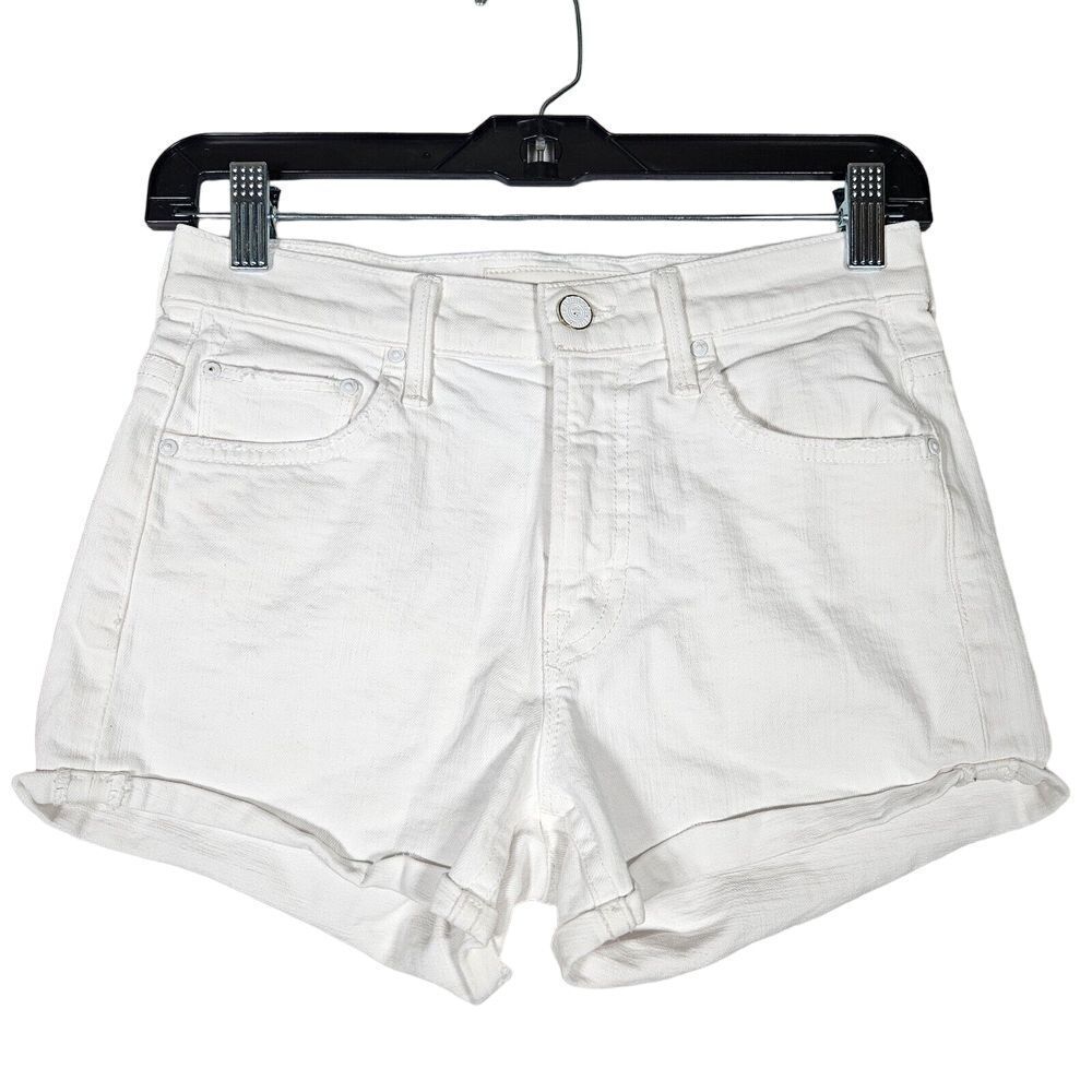 MOTHER Superior 23 Denim Teaser Donut Roll Short Totally Innocent Cuffed Shorts